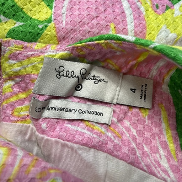 NWT Lilly Pulitzer By Target Large Flamingo Fan Dance Shift Dress Women's 4 - Picture 8 of 8